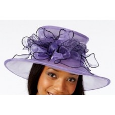 August Hats Mujers Formal Wear Midbrim Dress Hat  Purple  One Size eb-79461840